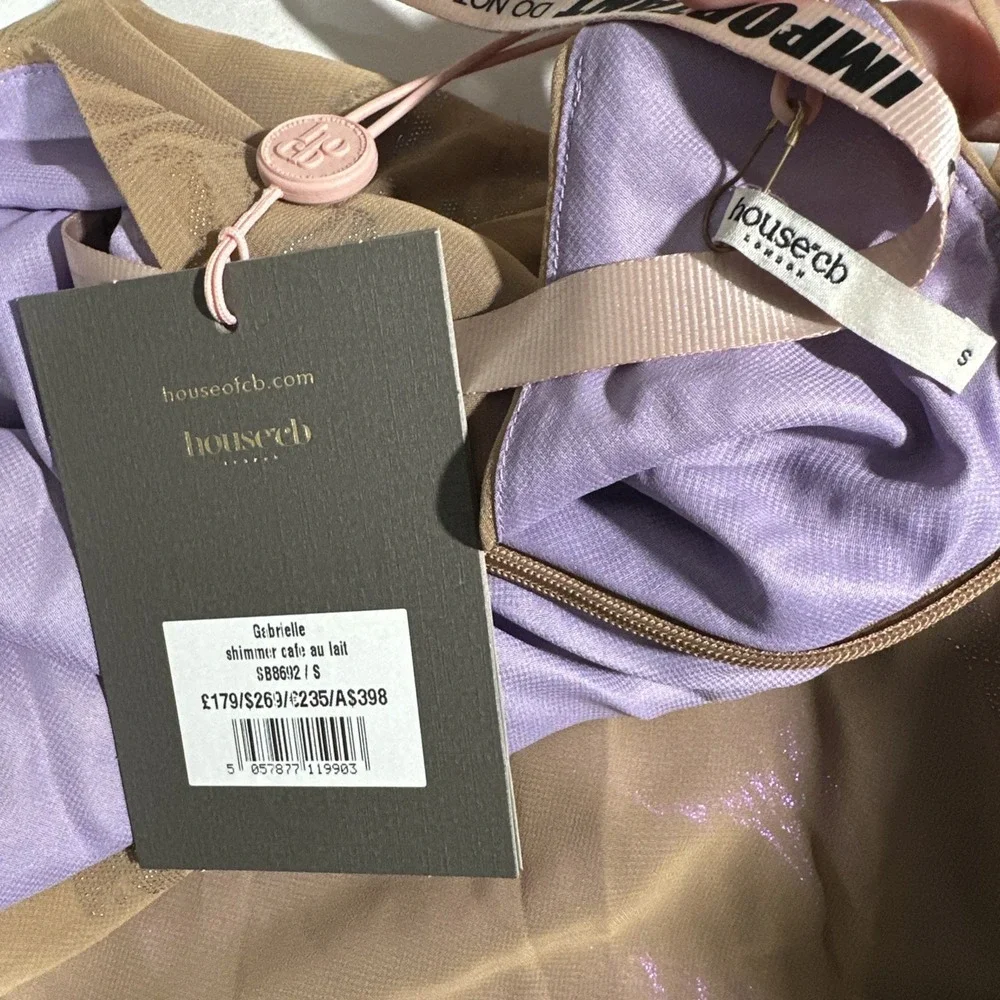 House of CB Taupe Satin Slip Maxi Dress - Picture 6 of 16